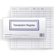 1 Checkbook Transaction Registers 2025 2026 2027 Calendar Check Book Register