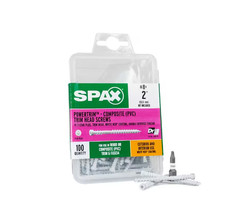 (Pick Size) SPAX Exterior/Interior Power Trim Head Wood PVC Screws White 200 pcs