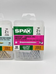 (400 pcs) Variety SPAX Exterior/Interior Power-Trim Head Wood & Composite Screw