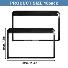 16 Pieces Clear Zipper Pouches Pencil Pouches PVC Makeup Pouch Envelopes Fold…