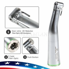 Dental LED Fiber Optic Handpiece Contra Angle 20:1 Implant E-Type Fit NSK NEW YB