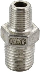 1/4″ to 1/8″ Male NPT Hex Nipple Pipe Fitting Reducer Adapter Stainless Steel