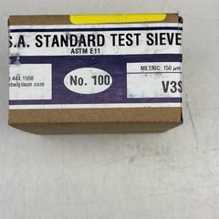 U.S.A STANDARD TEST SIEVE 0.0059” METRIC 150um LAB TEST SIEVE
