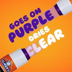 Elmer’s Disappearing Purple School Glue Sticks, 3 Count (Pack of 1),