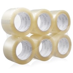 6 Rolls 3″ Extra-Wide Clear Shipping Packing Moving Tape 110 yard/330′ ea – 2mil