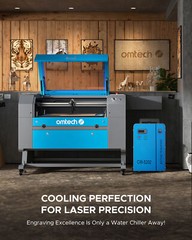 OMTech CW-5202 6L Dual Water Chiller for 2 CO2 Laser Cutter Engraver Machine