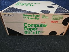 Continuous Computer Paper 9.5″x11″ L&R Perf Blank Oxford 1000Sheets 89121