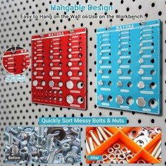 66 Nut and Bolt Thread Checker – 27 Standard and 25 Metric Bolt Thread Gauge