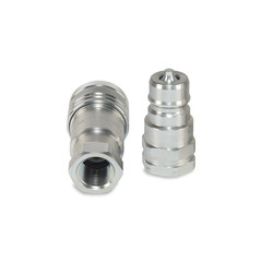 3/8″ ISO 7241-A Quick Disconnect Hydraulic Couplers Set – 3/8″ NPT Thread