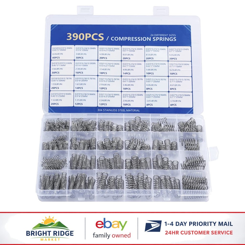 Multi-Size Spring Assortment Ideal for Automotive, Toys, and Household Items