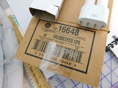 NOS GE 16648, Fluorescent light bulbs, case of 10, F40/30BX/SPX35, 4 pin