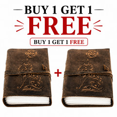 Wolf Leather Journal Lined Pages 5×7 Handmade Diary 200 Pages B1G1 Free