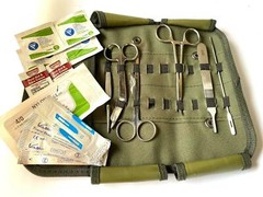 20 pcs US Military Style Surplus Emergency Survival Kit and Molle Pouch
