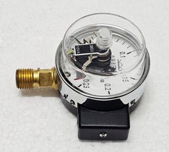MC YX-60 ELECTRIC AIR PRESSURE GUAGE 0-0.25 MPa 60MM DIAL (NEW OPEN BOX)