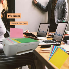 Colored Copy Paper 8.5 X 11 Printer Paper, 90 Sheets Colorful Paper Letter Size,