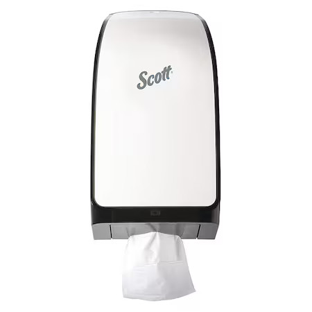 Scott 40407 Hygienic Bathroom Tissue Dispenser (40407), White, 7.00″ X 5.72″ X