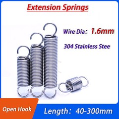 Extension Spring Wire Dia 1.6mm A2 Stainless Steel Expansion Tension Hook Spring