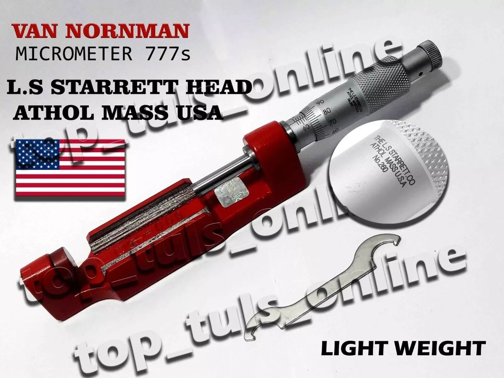 L.S STARRETT HEAD USA VAN NORMAN BORING BAR MICROMETER 777S 2.600 – 5.300 RANGE