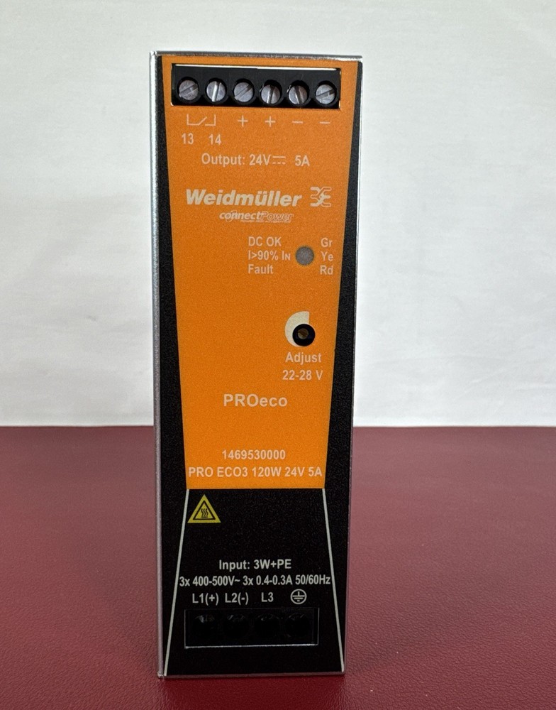 NIOB Weidmuller PRO ECO3 120W 24V 5A Switching power supply 1469530000