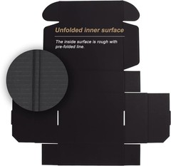 Black Corrugated Cardboard Boxes 20-Pack