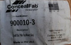 ConcealFab 900010 Small Diameter Street Light Pole Top Mount 5G & 5G Attachment