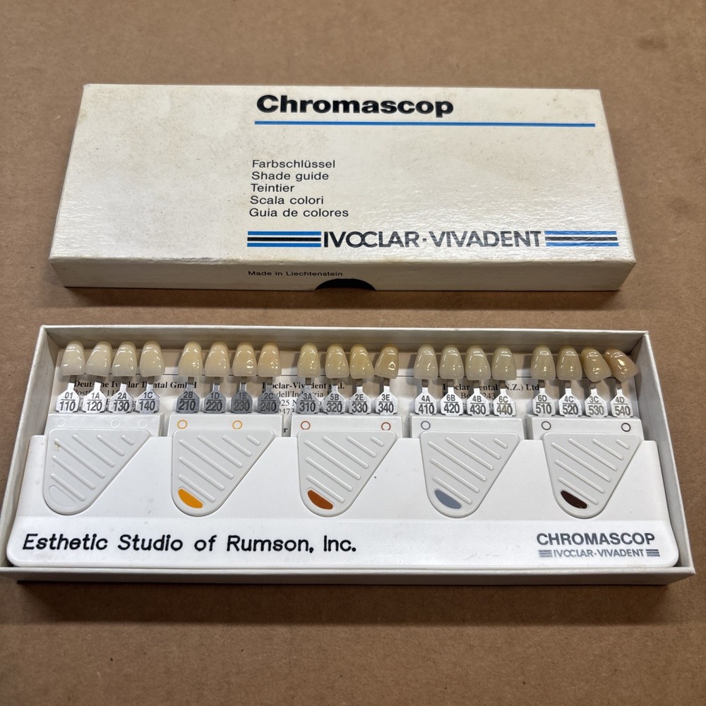 Ivoclar Vivadent Chromascop Tooth Shade Guide Dental