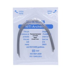 30×Dental Orthodontic Niti Thermal Activated Rectangular Arch Wires 14×25 Upper