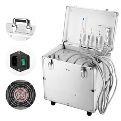 Portable Dental Delivery Unit Treatment Air Compressor Syringe Suction 4 Hole