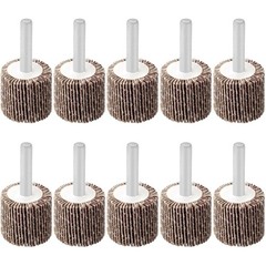 10Pcs 60 Grits Drill Flap Wheel Sander 1x1x1/4″ Flapper Sanding Grinding HOT