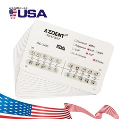 50 Packs AZDENT Dental Orthodontic Metal Brackets Braces Mini Roth.022 Hooks 3