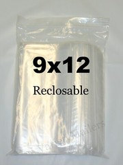 50 Zip-Top Storage Bags 9”x 12” Clear Thick 4 Mil Food Grade Freezer Bags 9×12