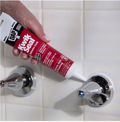 Kwik Seal 5.5 oz. White Kitchen and Bath Adhesive Caulk