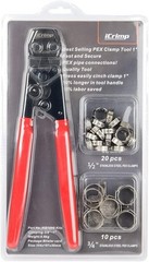 PEX Cinch Clamp Crimping Tool – Stainless Steel, Ergonomic Grip, 3/8-1 Inch