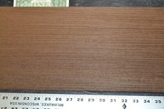 Wenge Raw Wood Veneer Sheet 9.5 x 49 inches 1/42nd thick 7682-41