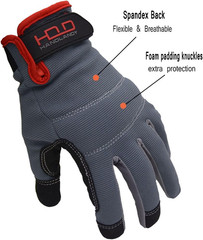 Work Gloves for Men & Women, Utility Mechanic Working Gloves Touch Screen, Flexi