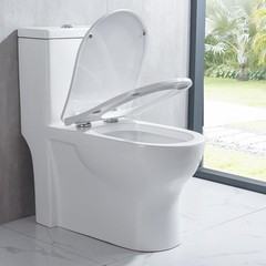 SADALAK D/U Shape Toilet Seat,Soft Close and Quick-Release for Easy Cleaning …