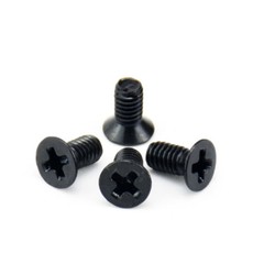M3 M4 M5 M6 Black Steel Phillips Cross Recessed Countersunk Flat Head Screw Bolt