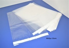 25 Pack Clear 9 x 12 Resealable Poly bags Uline self-seal adhesive lip 1.5 MIL