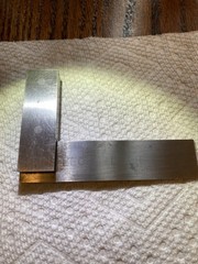Brown & Sharpe Machinist Square No. 540 3″ Blade x 2″ Base Steel Unmarked