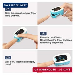CONTEC CMS50NA Pulse Oximeter SpO2 and PR Value Waveform Blood Oxygen Neck/Wrist