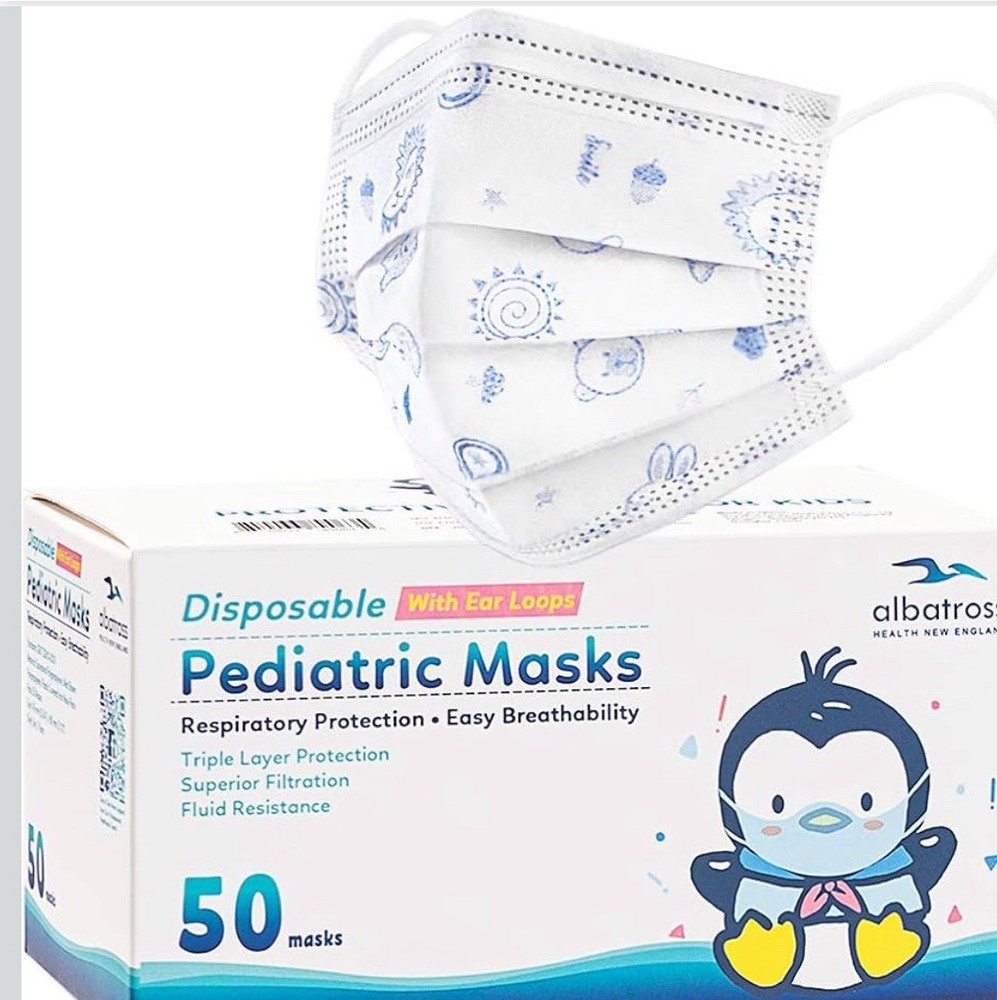 ValuMax 5430E-SB Extra-Safe Sensitive Earloop Face Masks Sky Blue 99.7% PFE 50Pk