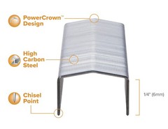 Bostitch Office B8 PowerCrown 0.25 Inch Staples, Pack 5,000 Silver