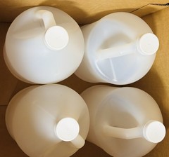 NEW Case of (4) 1 Gallon Jugs w/ Sealing Caps 128oz HDPE Empty Plastic Bottles