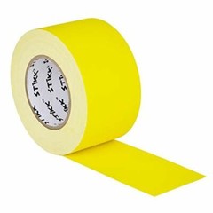 3″ x 60 Yard 72mm x 55 m 11 mil STIKK Yellow Gaffers Tape No Residue Cloth Matte