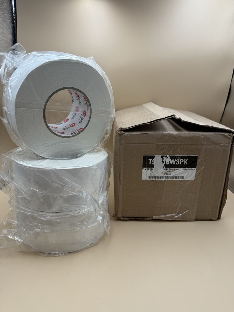TAPE LOGIC T98918W3PK Tape Logic Gaffers Tape, 11 Mil, 3″ x 60 yds., White, PK3