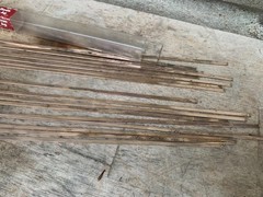 Lucas Milhaupt SIL-FOS-15 Brazing Alloy Rod 17 Piece 15% Ag Silver NOS #95150