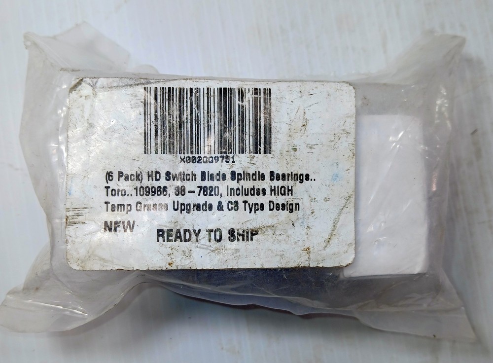6 NEW HD SWITCH 109966 TORO BLADE SPINDLE BEARINGS NIB ***MAKE OFFER***
