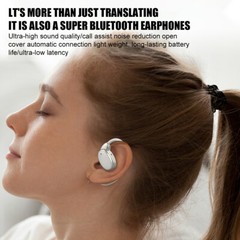150 Language Translator Earbuds Device Wireless Bluetooth 5.4 Two-Way Translator