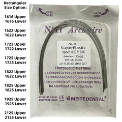Dental Orthodontic Arch Wire Super Elastic Niti Round Rectangular Ovoid Form