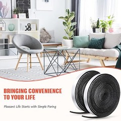 4 Rolls 120 Inch Felt Strip with Adhesive Backing 0.5 Inch, As Picture Shown